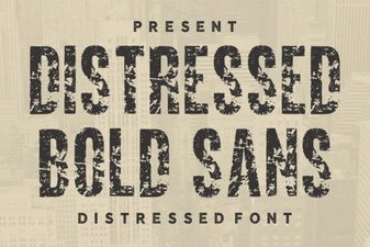 Bold Distressed Fonts for Modern Design Projects