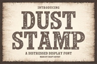 Dust Stamp Fonts for Creative Diy Projects