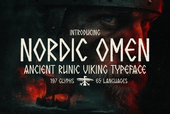 Nordic Omen Font for Ancient Rituals Project