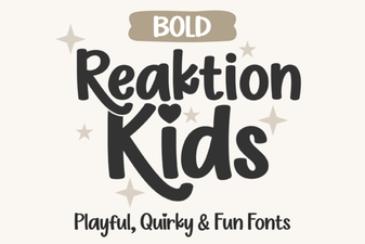 Bold & Fun Fonts for Kids' Creative Projects