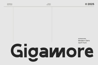 Gigamore Font: Design, Creativity & Projects